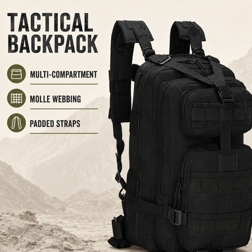 Tactical backpack military - backpack,